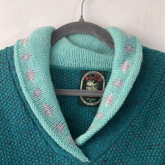 ALPS Rugged Outdoors Ladies Vintages Knit Sweater Made in New England - Picture 2 of 8